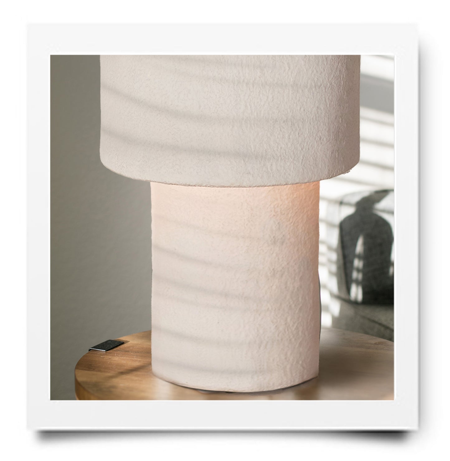 PAPIER-MACHE LAMP