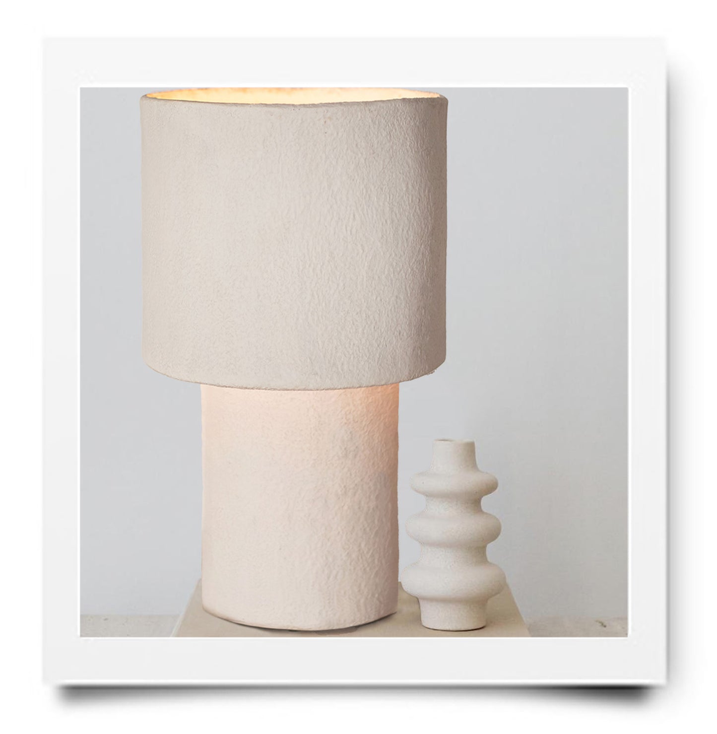 PAPIER-MACHE LAMP