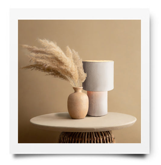 PAPIER-MACHE LAMP