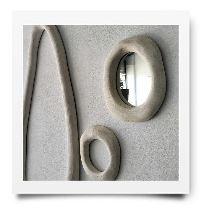 Soft Curve Spiegel in klei