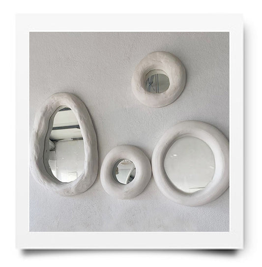 Soft Curve Spiegel in klei