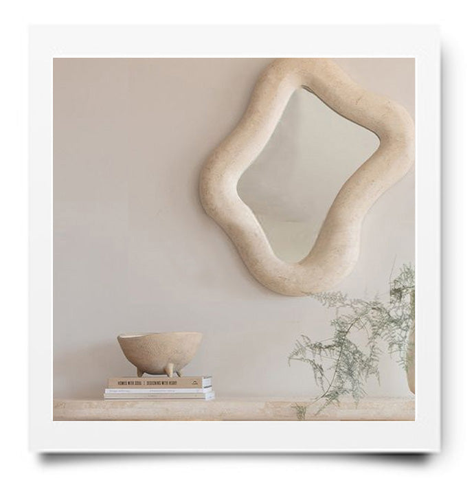 Soft Curve Spiegel in klei